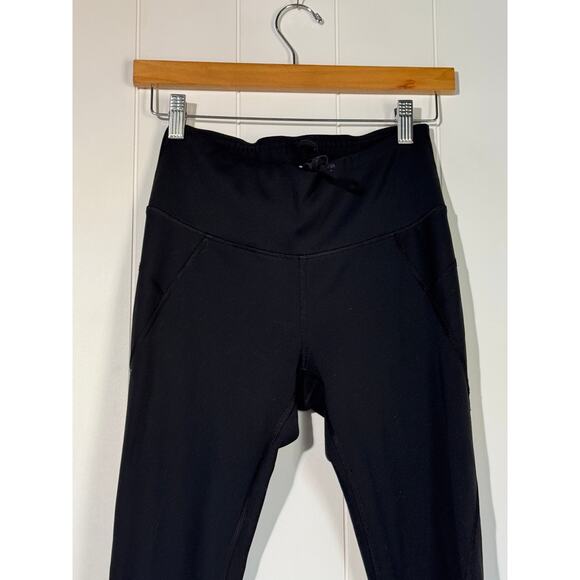 Athleta Black Performance Leggings w/ Drawstring & Side Seams Size Small - Picture 12 of 12